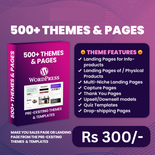 WordPress Themes and Plugin BundleWith Reselling Rights (Instant Access Within 30 Seconds)